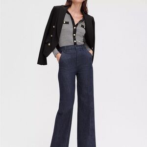 Denim Trousers High Rise Petite NWT